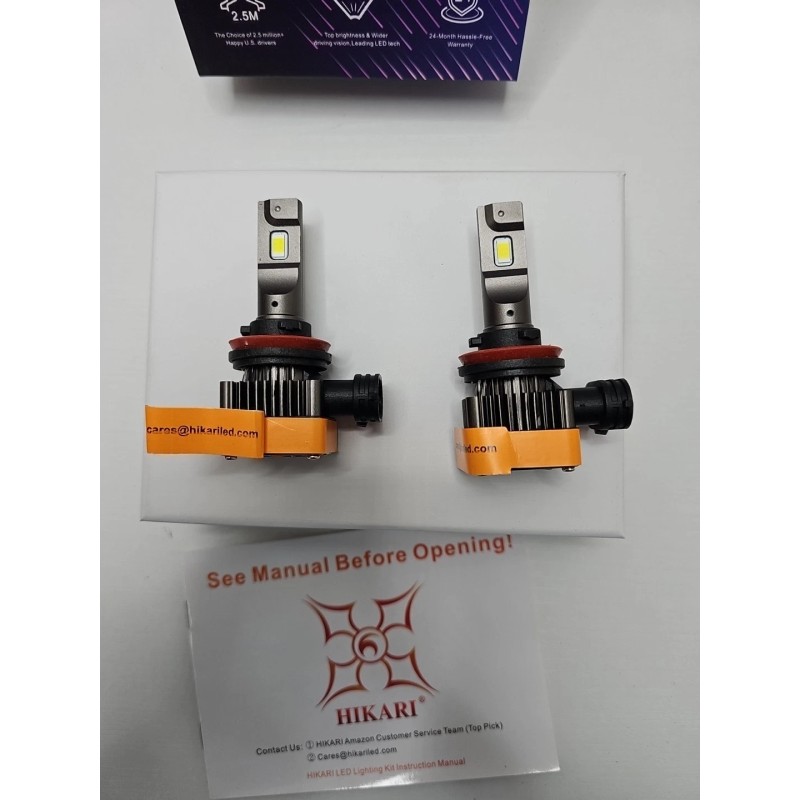 Hikari V55-H11 Megatron LED Bulbs – 2-Pack, 20,000 Lumens, Cool