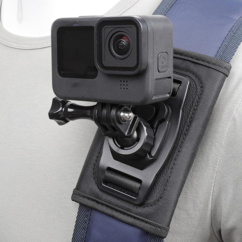 Shoulder Mount for Action Camera, 360 Degree Rotating Action Camera