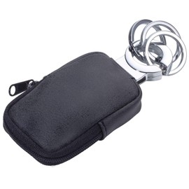 TROIKA Unisex Clean Click Keyring with Pouch (Pack of 1), darkgray, purse
