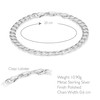 Tuscany Silver Men's Sterling Silver 6mm Curb Bracelet of 23cm/9"