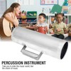Durable Stainless Steel Metal Guiro Musical Percussion Instrument with Scraper