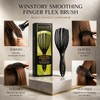 WinStory Smoothing Finger Flex Hair Brush - Salon Quality, Quick