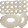 M4 x 12mm Nylon White Penny Washers Fender Repair Washer