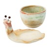 Creative Co-Op Stoneware Snail Planter, Reactive Glaze, (Each One Will