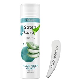 Satin Care Sensitive Aloe Vera Glide Shaving Gel for Women – Moisturising Shave Gel for Smooth, Irritation-Free Shave on Legs & Body (Pack of 1)