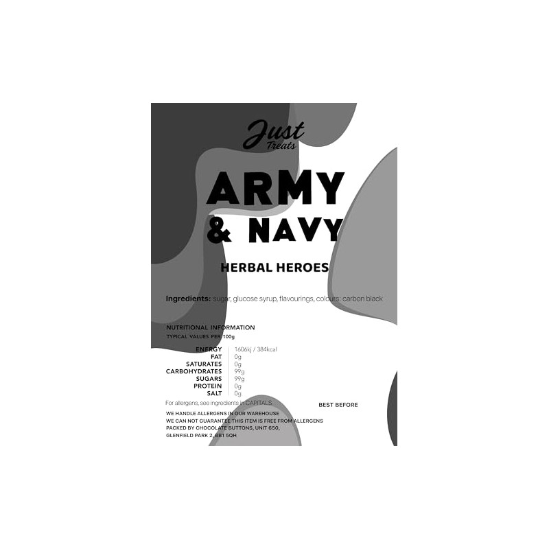 Just Treats Army & Navy (500g Share Bag)