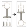 IHRDNNR Curtain Rod Brackets Heavy Duty Ceiling-Mount Rod Holders for