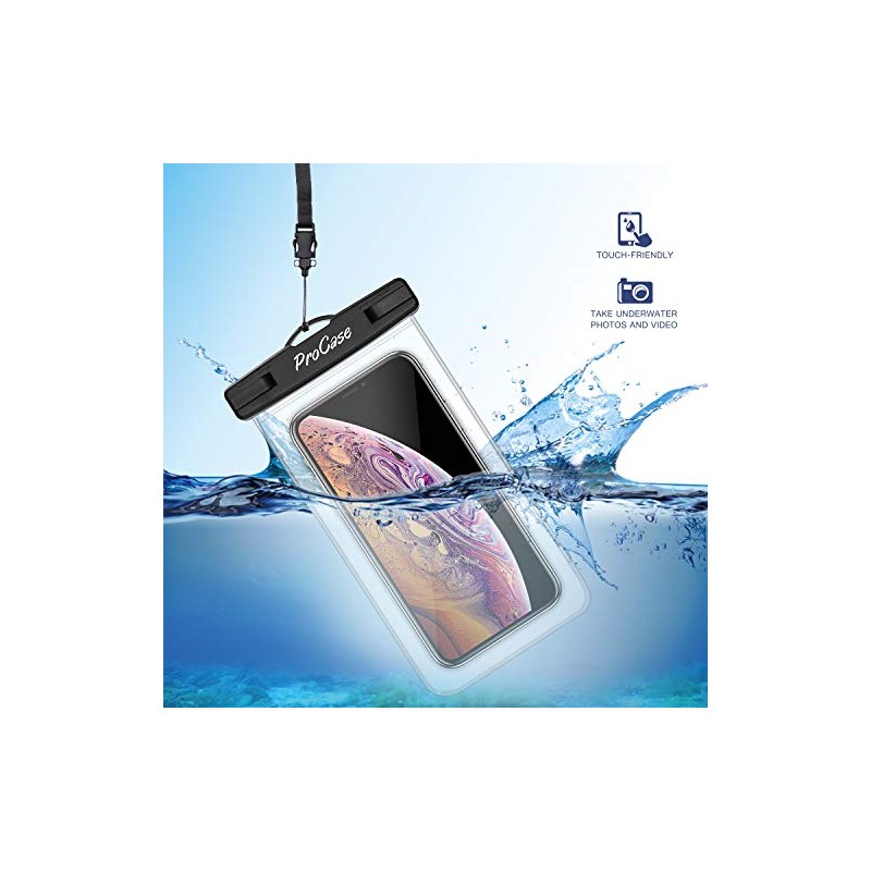 ProCase Waterproof Phone Pouch - 6 Pack Dry Bag for