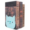 Lovely Cartoon Cat Pattern Kids Bookends Student Book Ends Metal