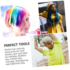 Healvian 7sets Professional Hair Dyeing Kit with Mixing Bowls and Brushes Hair Coloring Tools for Home Use for Men and Women Great for Birthdays and Special Occasions