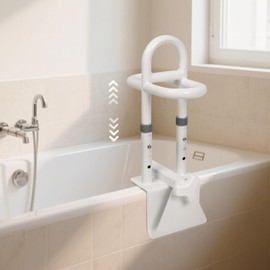 YEEGO DIRECT Bathtub Safety Rail, Height Adjustable Shower Bathtub Grab Bars for Seniors, Innovative Triple Grip Bathtub Handles for Seniors, Waterproof Frame, 300 LBS Weight