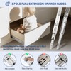 Probrico 1 Pair Soft Close Drawer Slides 24 Inch, Ball