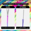 1mm Bracelet String, Elastic for Bracelet Making, 2-Color Set (Black/White)