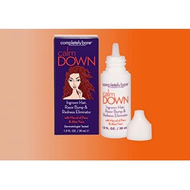Completely Bare calm DOWN Ingrown Hair, Razor Bump & Redness Eliminator 1.0 FL OZ