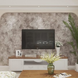 Bumoo Gray Concrete Contact Paper Peel Stick 16×708 Taupe Grey Cement Brick Textured Wallpaper Waterproof Self Adhesive Thicken Vinyl Removable Large Roll for Apartment Farm Kitchen Bedroom Renovation