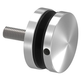 STEINBACHER© Stainless steel glass dot holder, diameter 52 mm, flat connection, V2A