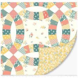 Riley Blake Designs Multi Double Lush Velvet 58/60" Double Wedding Ring