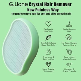 Borrador de pelo de cristal de alta calidad, depiladora sin dolor, depiladora de nano vidrio para mujeres, afeitadora natural suave y eficiente en el 