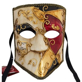 LannaKind Venetian Mask Casanova Bauta Ball Mask Carnival Fancy Dress Men (Bauta04)