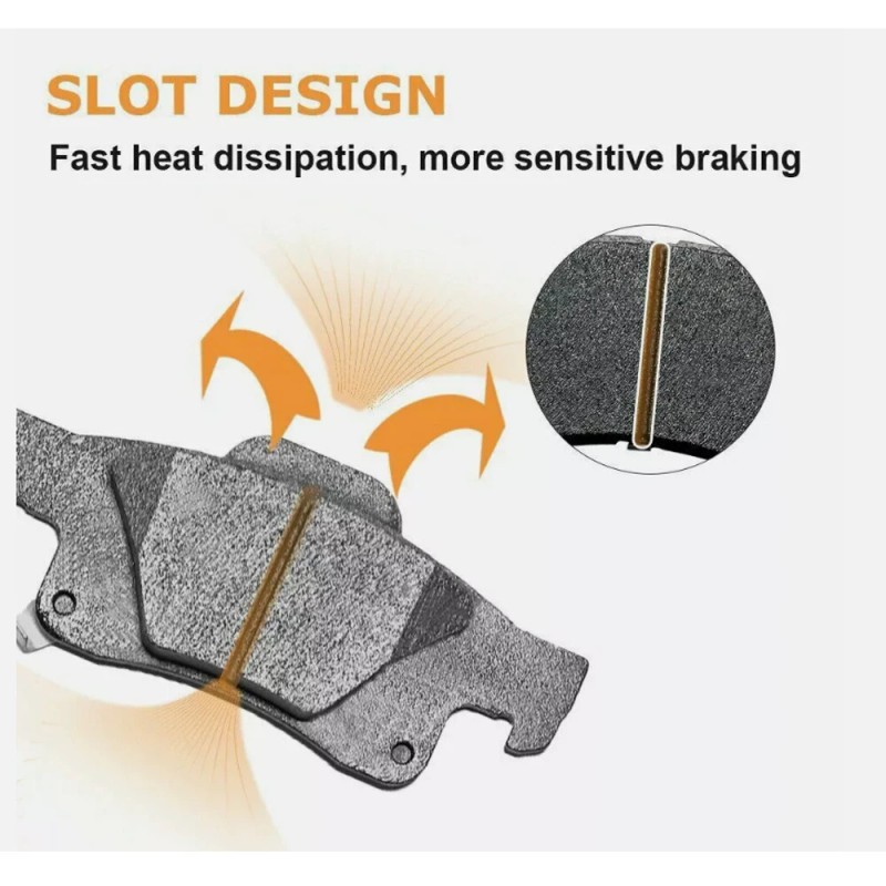 Unbranded Front And Rear Ceramic Brake Pads for 2006-2012 Ford