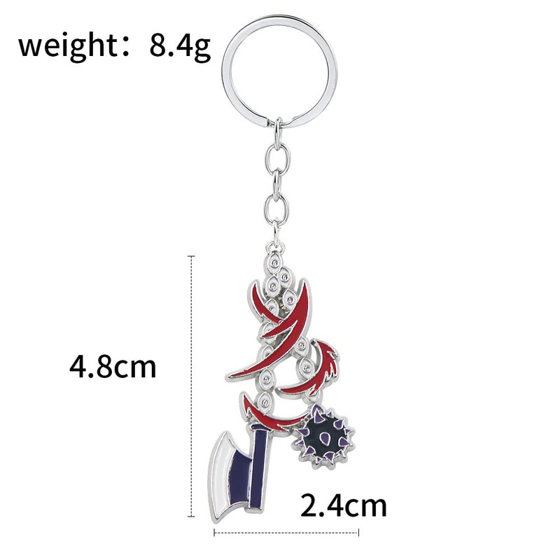 SONGCHANGJEWELRY Himejima Gyomei Sword Keychain - Anime Geo Kokyuu Katana