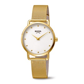 Boccia 32018011 Women's Analogue Quartz Watch, gold, Bracelet