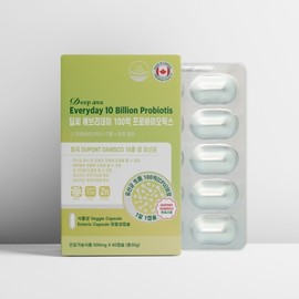 [Dongshin Healthcare] Deep Sea Everyday 10 Billion Probiotics 500mg x 60 Capsules 60 Capsules / [동신헬스케어] 딥씨 에브리데이 100억 프로바이오틱스 500mg x 60캡슐