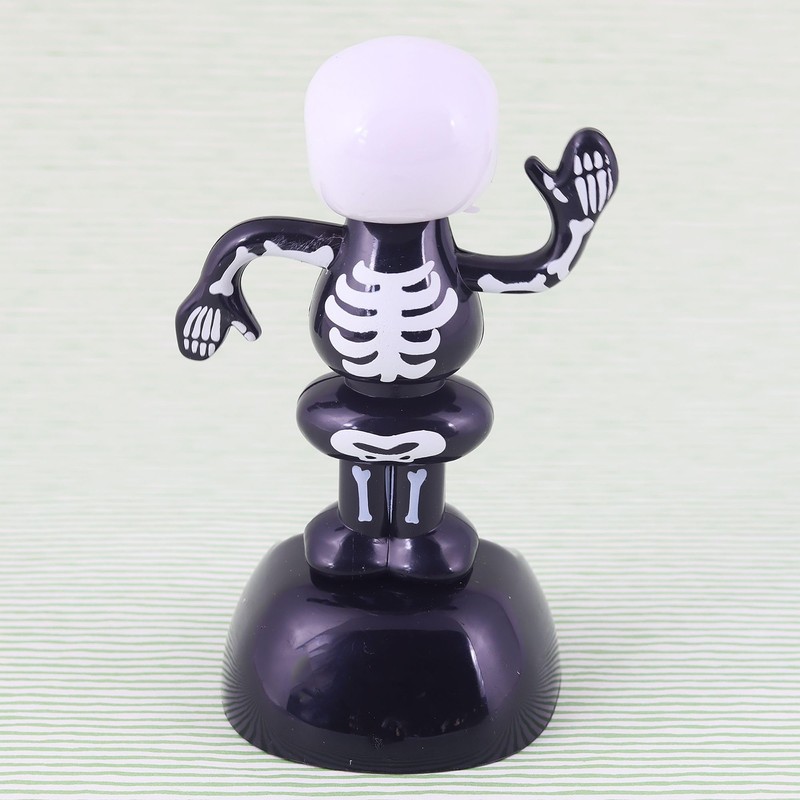 Freak Scene Solar Bobble Figure - Skeleton 2 - Black