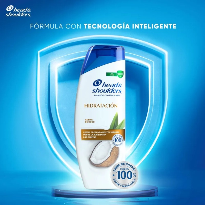 Shampoo Head & Shoulders Hidratación, 650 Ml