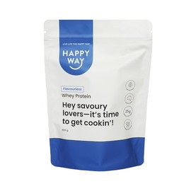 HAPPY WAY Flavourless Whey Protein Powder - 500g | Unflavoured Pure and Versatile, Flavour Your Way | Supports Toning & Muscle Recovery | Ideal for Shakes, Smoothies & Healthy Recipes