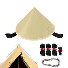 Camping Tent Connect Hat,Oxford Cloth Tarp Connection Cap for Tent - Wear-Resistant Camping Gear Canopy Connection Adapter Hat for Mountaineering Beach