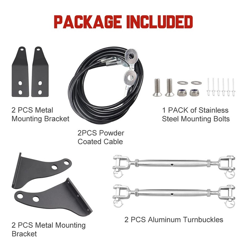 JK Limb Riser Adjustable Limb Risers Kit Through the Jungle