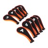 10 Pcs Golf Iron Head Cover Set with Zipper Golf