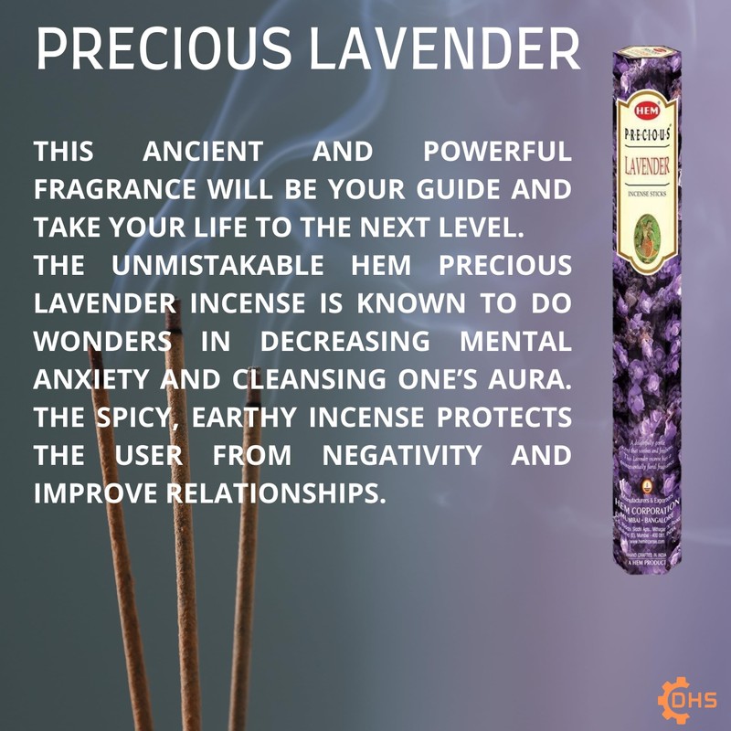 HEM Lavender Incense sticks Full box of 6 with DHS