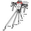 Norskskin Clothes Hook Screw Hook for Camping Tent or Caravan