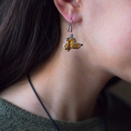 The Magic Zoo Enamel Golden Retriever Earrings for Women - Handcrafted in the USA - Golden Retriever Gifts