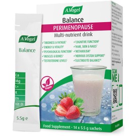 A.Vogel Perimenopause Supplement | Supporting You in 10 Different Ways During Perimenopause | Balance Multi-Nutrient Drink for Women | One-a-Day | Strawberry Flavoured Drink