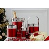 Premier Housewares Cocktail Shaker with Hammered Red Band - Stainless