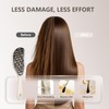 Boar Bristle Hair Brush, Curved Vented Brush for Wet Dry