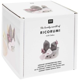 Ricorumi Crochet Set "Easter Baskets Grey"