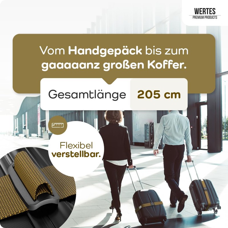 Luggage Strap Set of 4 – Suitcase Straps Safe &