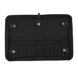 29 Holes Folding Makeup Brush Case Stand Up Professional Waterproof PU Leather Makeup Cosmetic Brush Organizer Holder