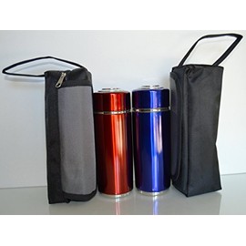Alkaline Water Ionizer Energy Filter Cup Bottle Ph Purifier Ion Nano Flask -PACK OF 2- BLUE & RED