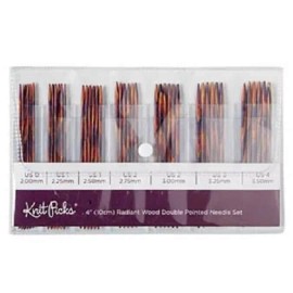 Knit Picks Radiant Double Pointed 6" Needle Set by Knit Picks