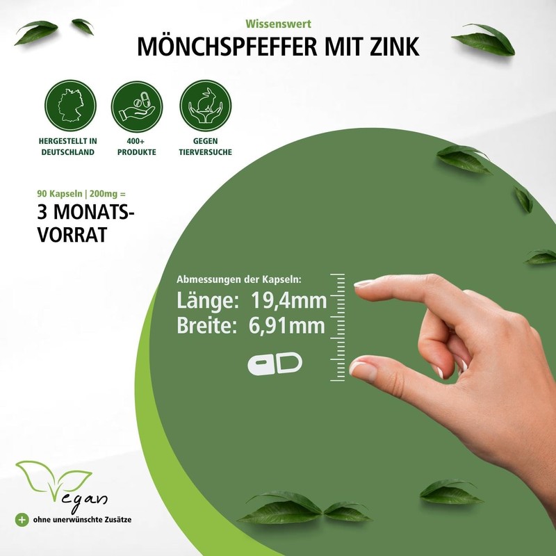 Fairvital Monk Pepper 200 mg with Zinc - Vitex Agnus