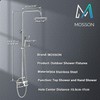 MOSSON Rain Shower System Outdoor Shower Fixtures with 8" Rain