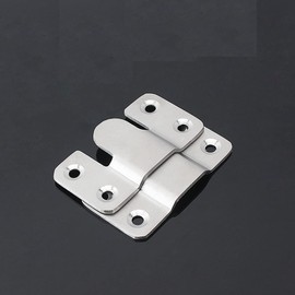 5 Pairs Stainless Steel Flush Mount Bracket Interlocking Photo Picture Frame Hook Hanger Z Clip Furniture Connector Wall Mount Hardware (Silver, 44x19mm)