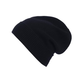 Zwillingsherz Chunky Knit Winter Hat Made of 100% Cashmere - High-Quality Unisex Knitted Hat in Plain Design for Women Boys Girls - Hat - One Size - Cashmere - Warm & Soft in Spring Autumn & Winter,