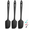 3 Pack Large Silicone Spatula for Kitchen,600°F Heat resistant Rubber