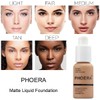 PHOERA Foundation,Full Coverage Flawless Soft Matte 24 HR Oil Control